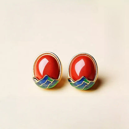 Mountain Vermilion Earrings  - Love Attractor