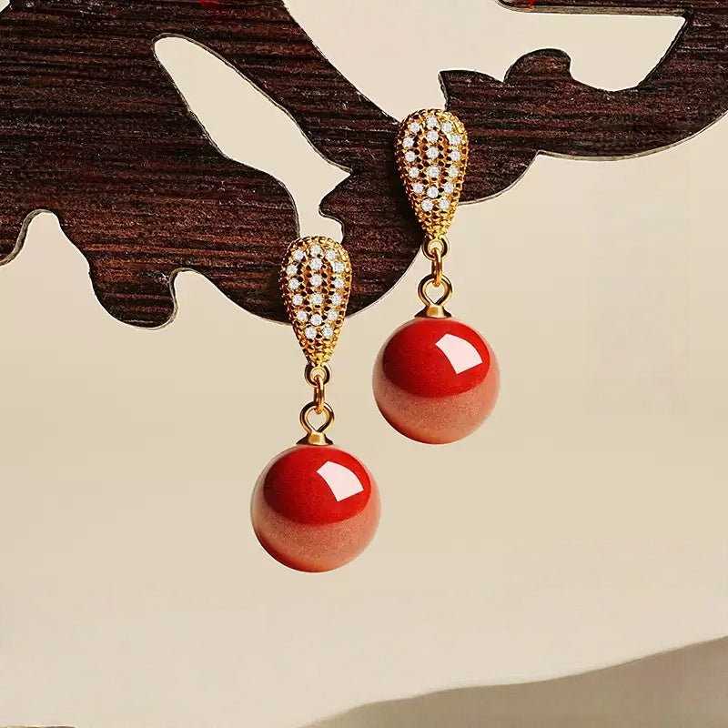 Golden scales Earrings  -Feng Shui Metaphysics