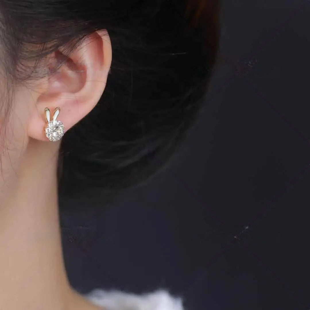 Rabbit ear earrings