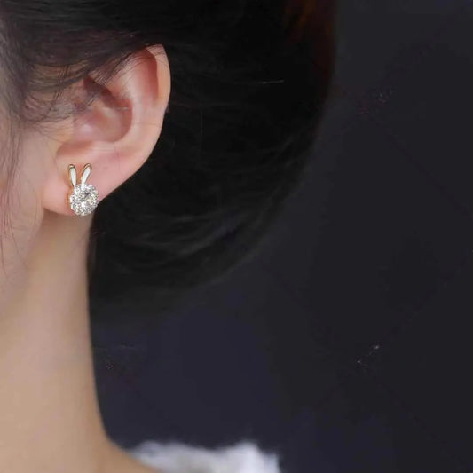 Rabbit ear earrings