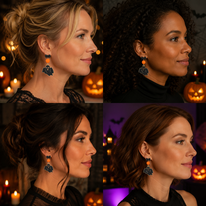Super cute ghost-Halloween Earring Style 2