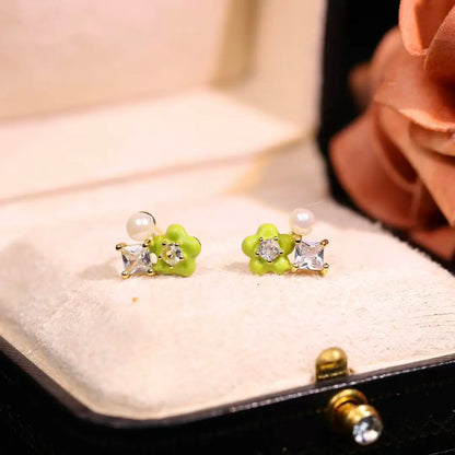 Green Bodhi earrings
