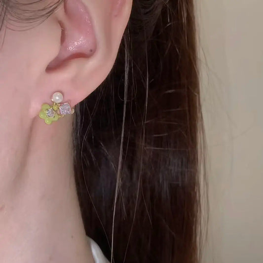Green Bodhi earrings